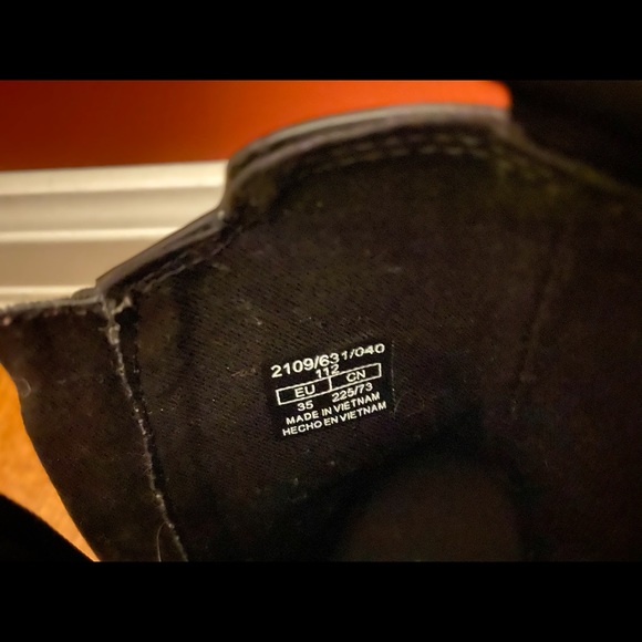 Girls Black Booties with Silver Stud Detail. - Picture 8 of 8